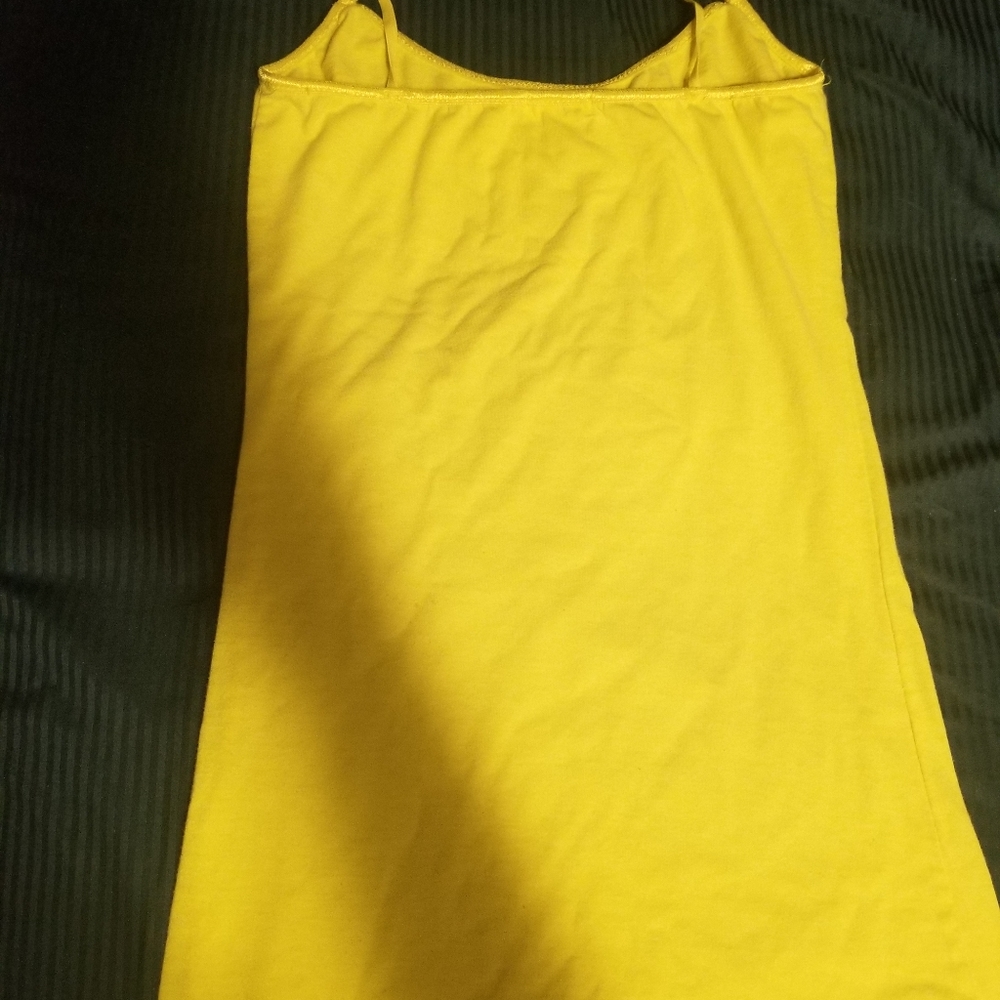 Bright yellow tank